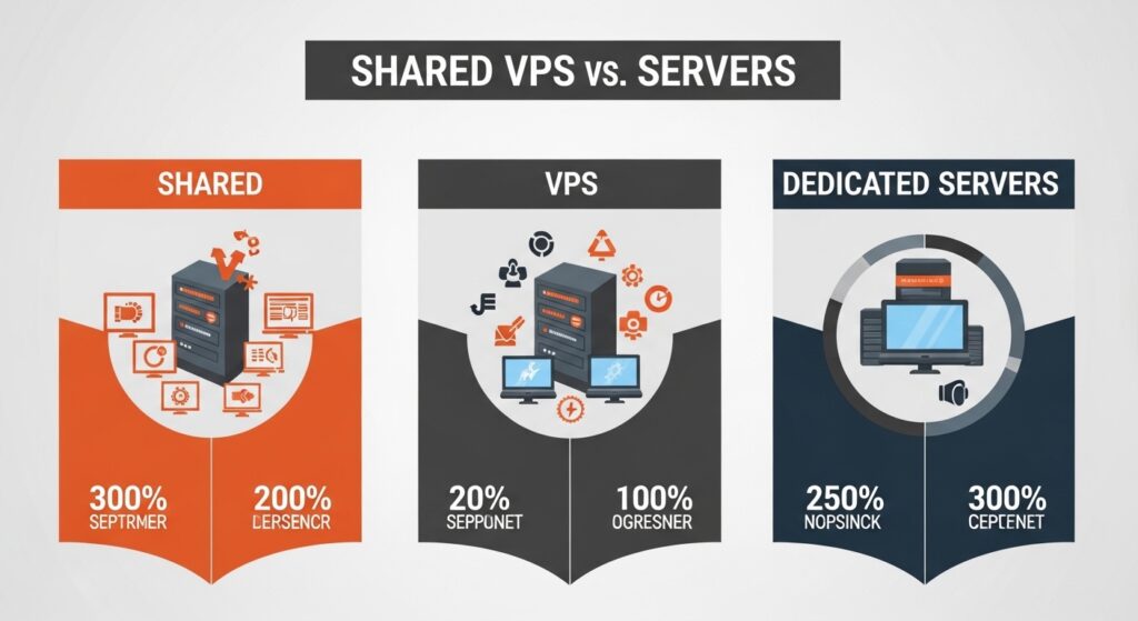 Shared vs VPS vs Dedicated Servers: Which One Should You Choose